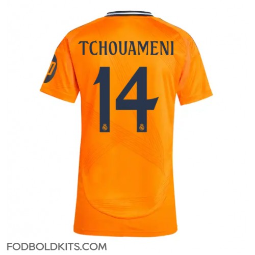 Real Madrid Aurelien Tchouameni #14 Udebanetrøje Dame 2024-25 Kortærmet